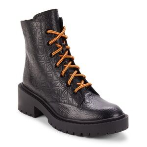 KENZO
Logo Embossed Combat Boots